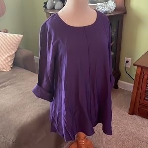 Purple rayon tunic